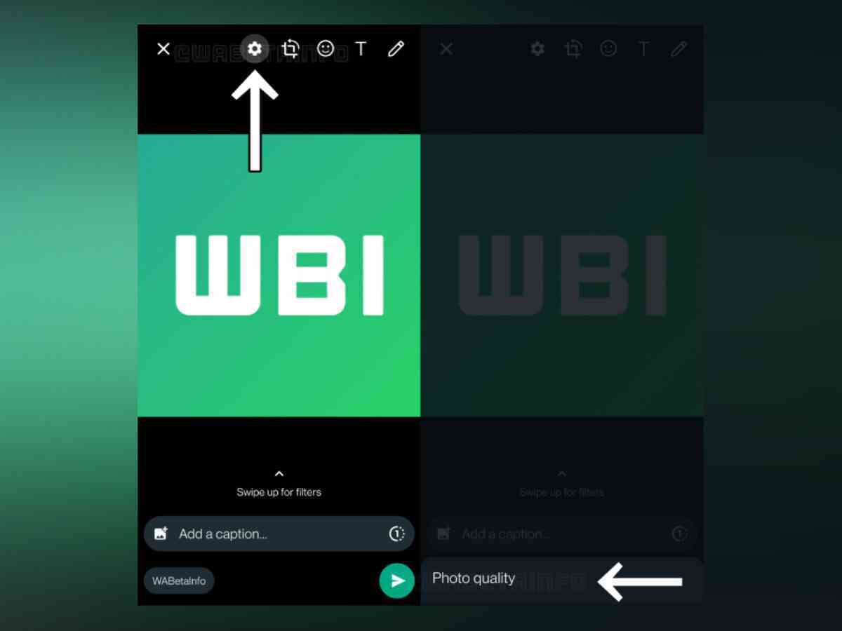 Gördüğünüz gibi, Kalite ayarları gönderme ekranına taşındı.  - WhatsApp, fotoğrafları orijinal kalitelerinde paylaşmak için yeni favori aracınız olabilir