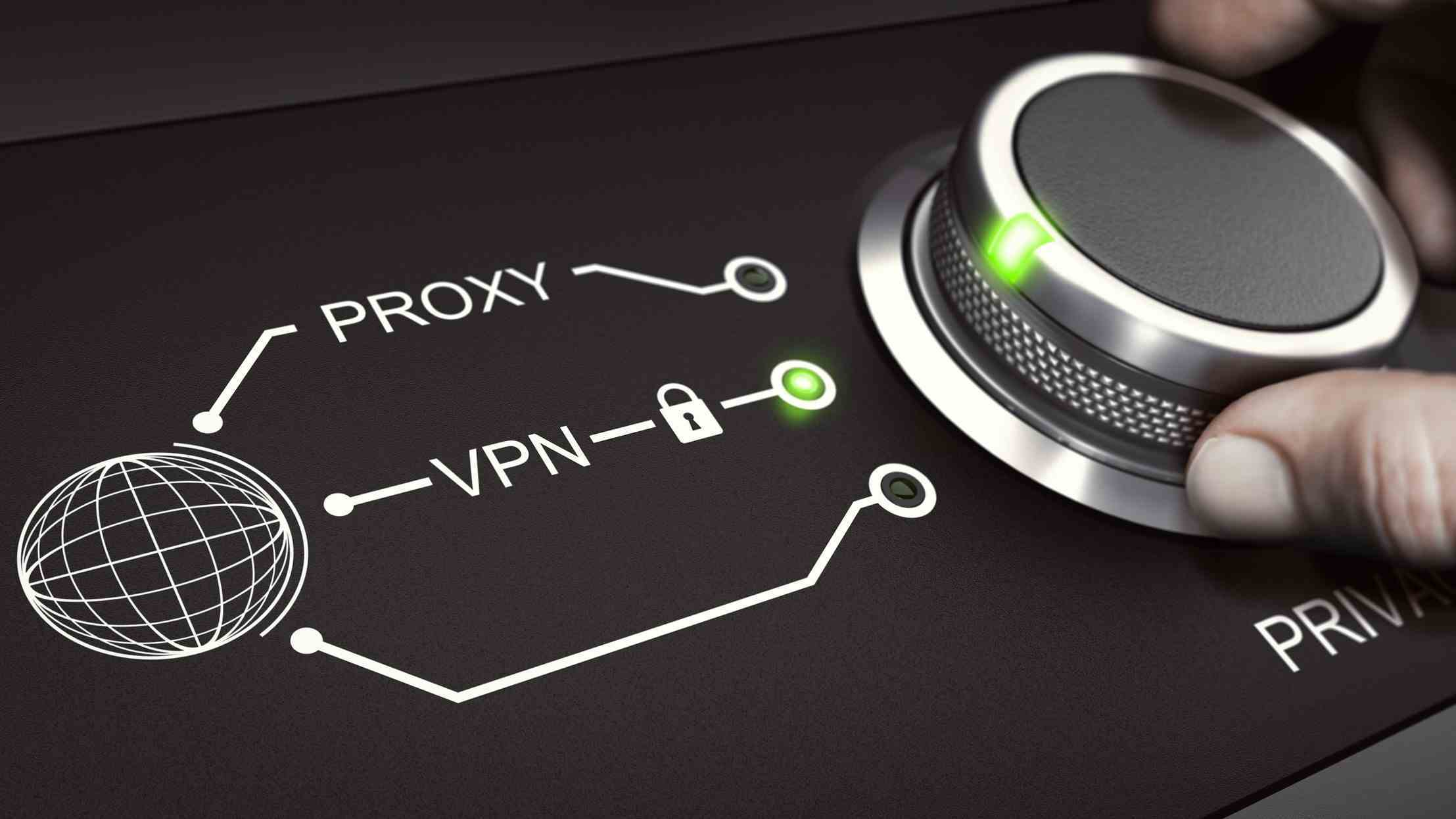 Proxy ve VPN düğmesi