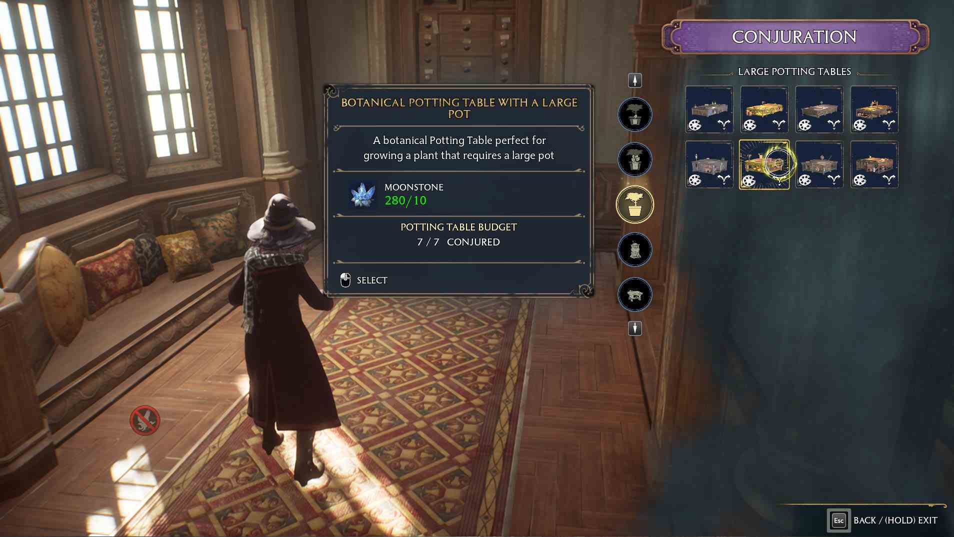 Hogwarts Legacy Büyük Saksı Masası