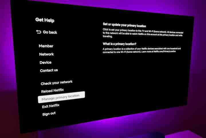 A Netflix, birincil konumun nasıl ayarlanacağına ilişkin birincil konum seçimini yönetir.
