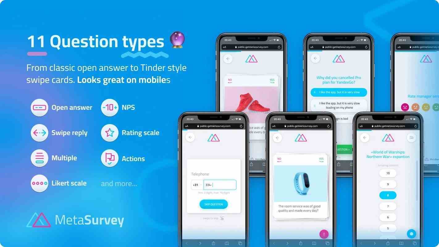 metasurvey ile oluşturulan anketlere sahip telefonların illüstrasyonu