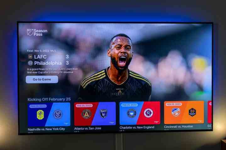Apple TV'de MLS Season Pass.