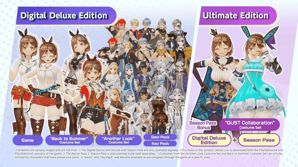 Atelier Ryza 3 Digital Deluxe Edition ve Ultimate Edition