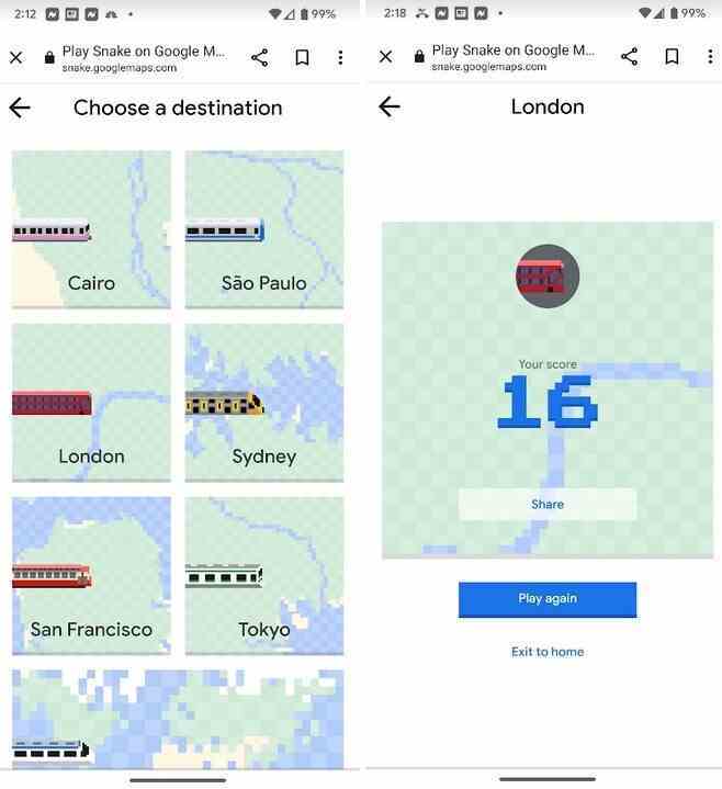 Google Haritalar'da Snake oynayın - İnternet veya Wi-Fi yok mu?  Google, sizi eğlendirmek için Chrome'a ​​gizli bir oyun ekledi