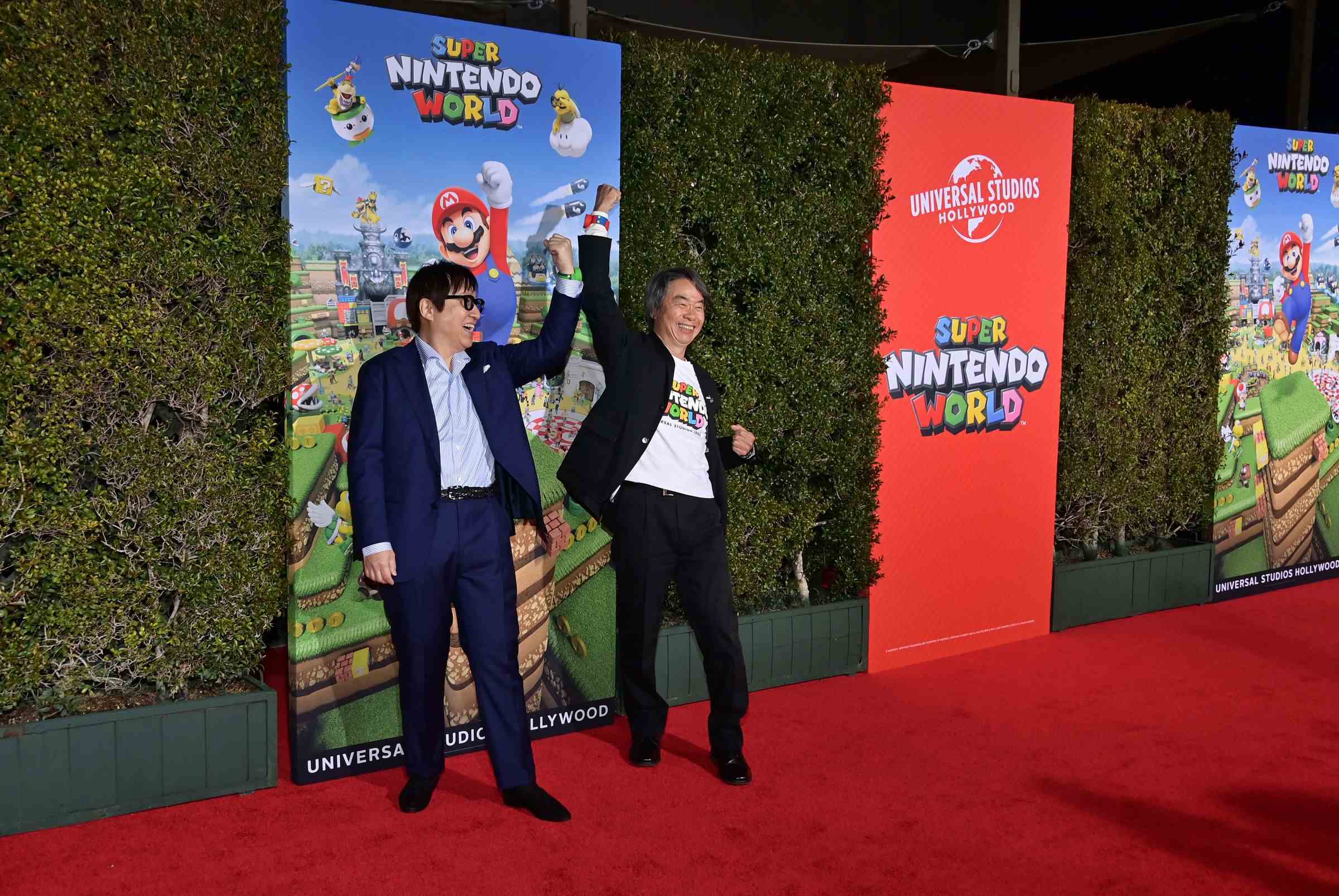 Super Nintendo World'de bir piranha bitkisinin fotoğrafı.