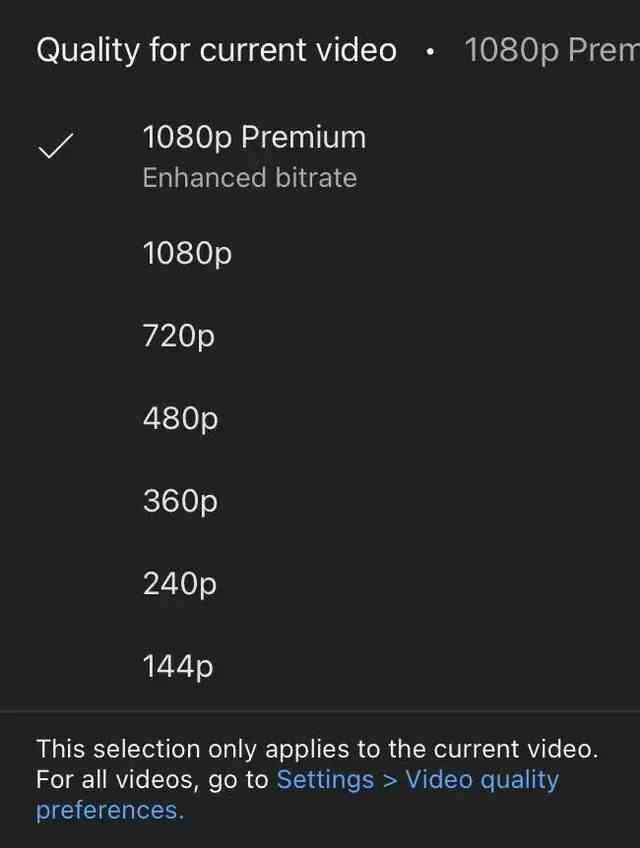 YouTube, Premium aboneleri için 1080p'yi daha yüksek bit hızında kilitlemeyi planlıyor olabilir