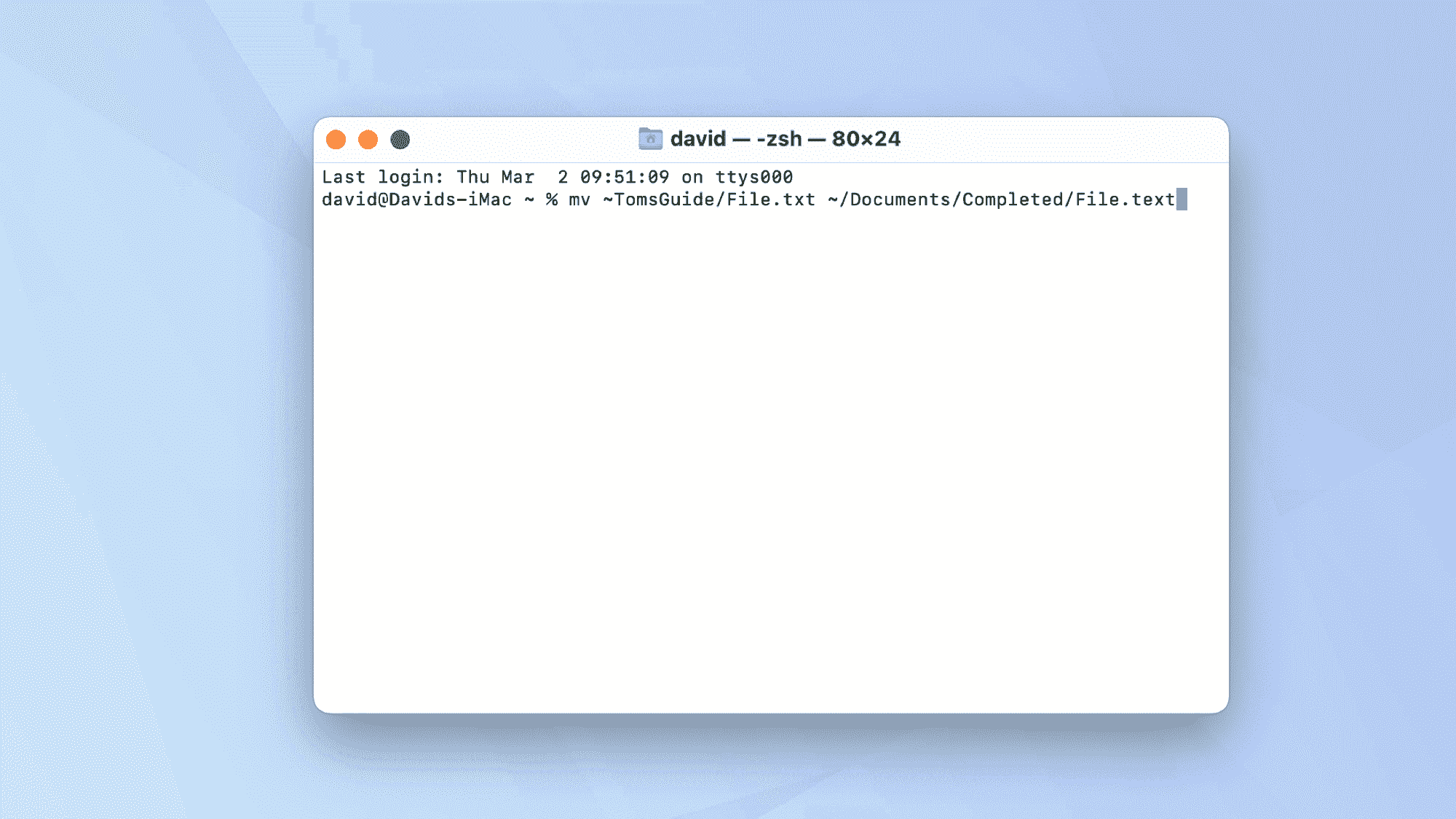 macOS Terminal komutları