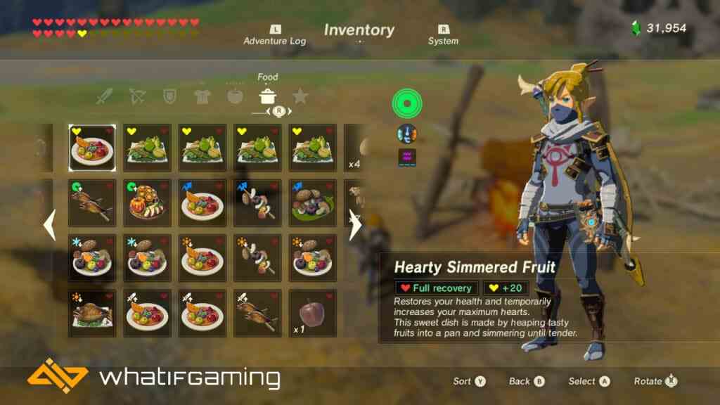 Breath of the Wild'da bazı iyi yemek tariflerinden bir seçki.