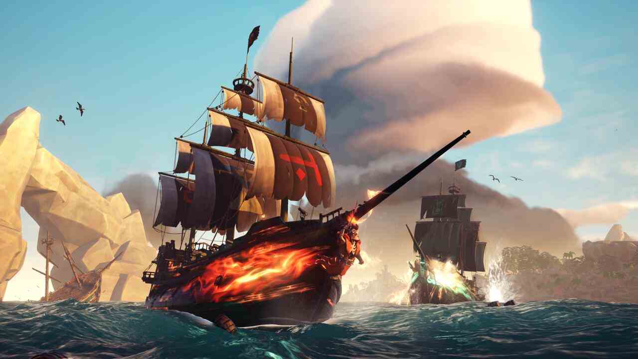 Alternatif bir zaman çizelgesinde bir yerde, belki de Sea of ​​Thieves bir dinozor oyunudur.