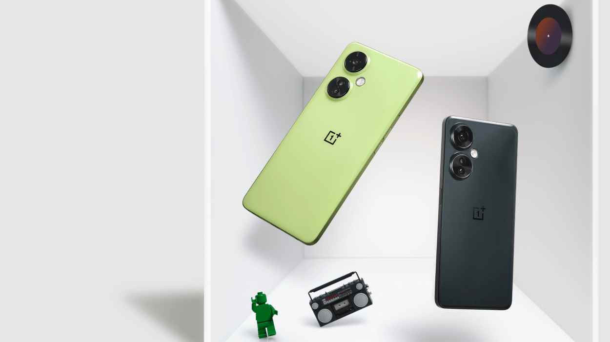 Pastel Kireç ve Kromatik Gri tonlarında bir OnePlus Nord CE 3 Lite