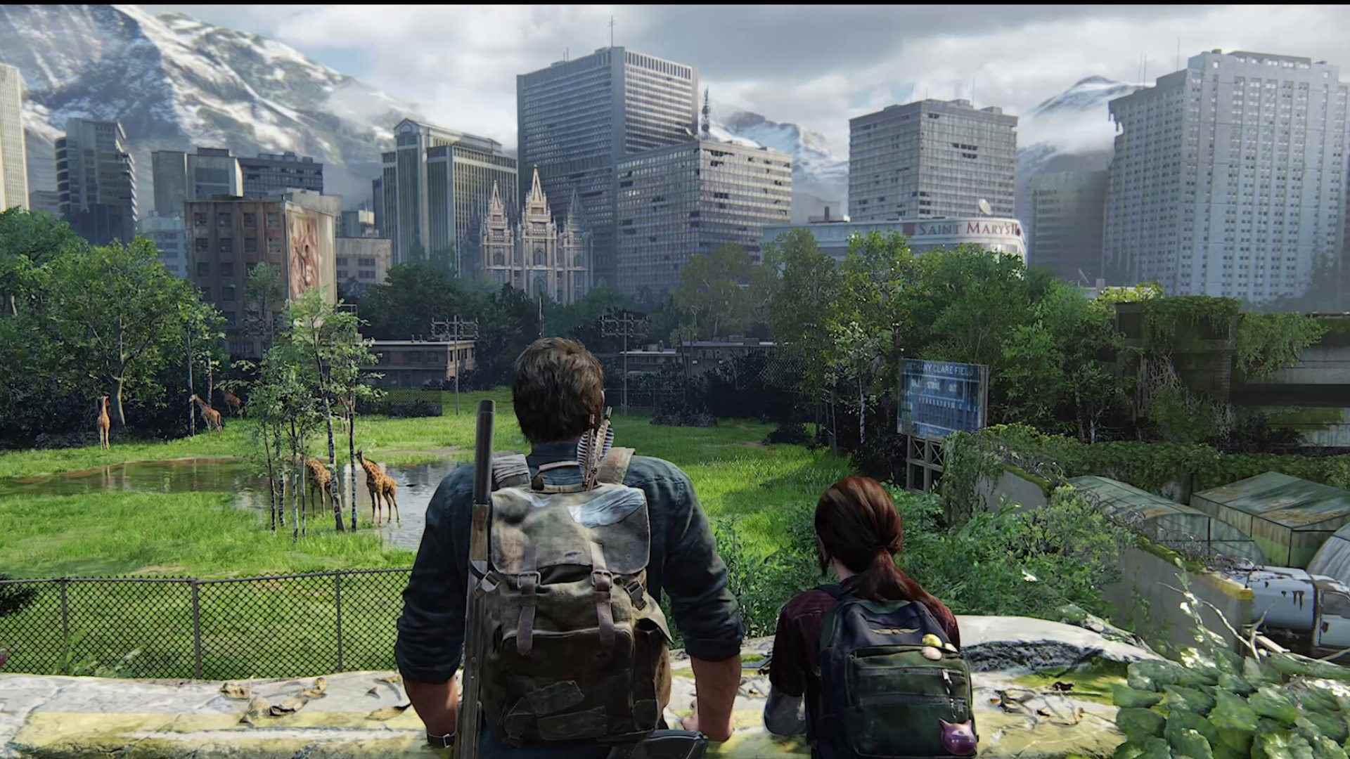 En iyi son ayarlar: Joel ve Ellie uzaklara bakıyor