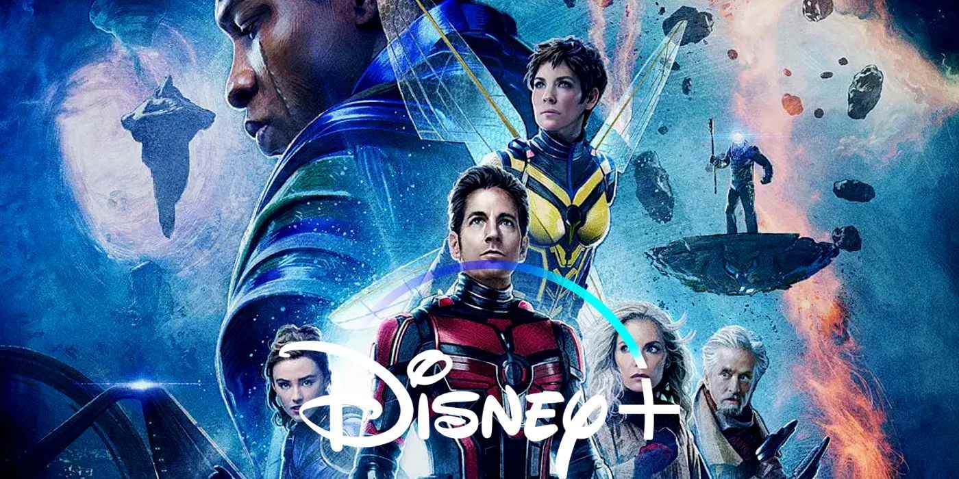 Ant-Man 3'ün Disney+ logosuyla kaplanmış resmi posteri