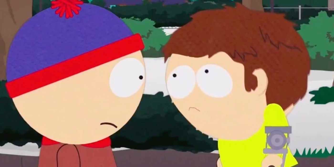 Stan, South Park'ta Jimmy ile konuşuyor