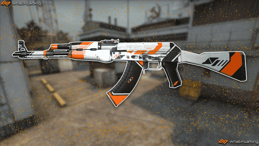 CS:GO AK-47 Asiimov dış görünümünün fotoğrafı.