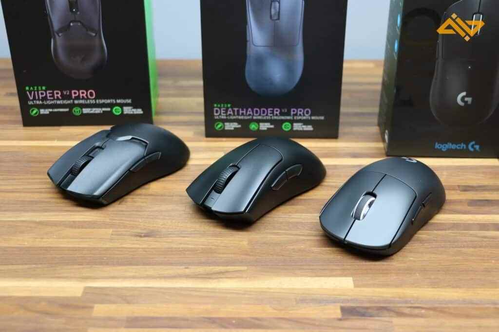 Viper V2 ve G Pro X'in yanında Deathadder V3.