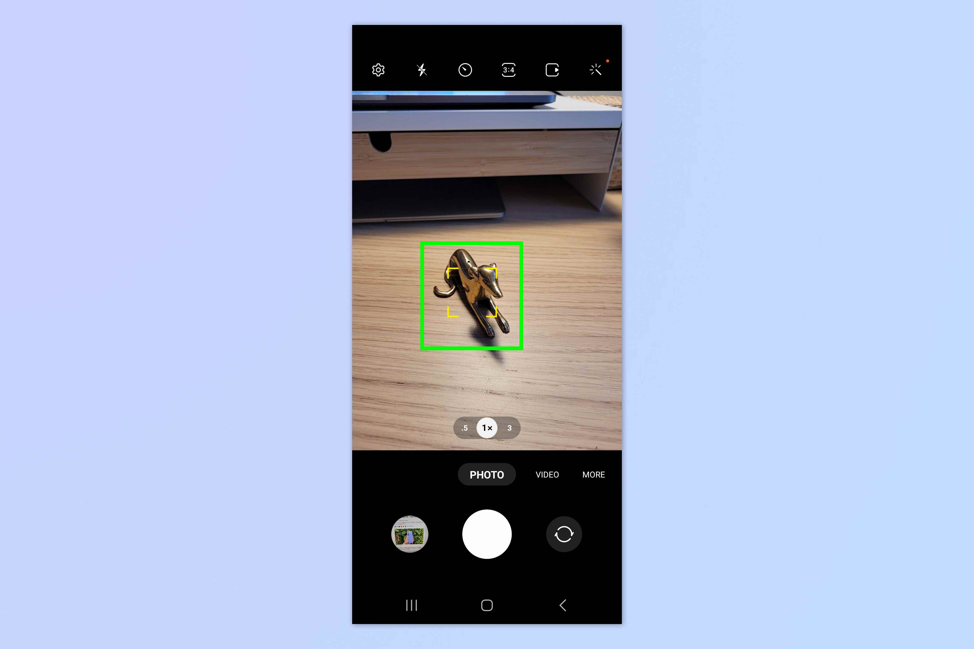 Samsung'un Konu İzleme AF'sinin nasıl etkinleştirileceğini gösteren bir ekran görüntüsü