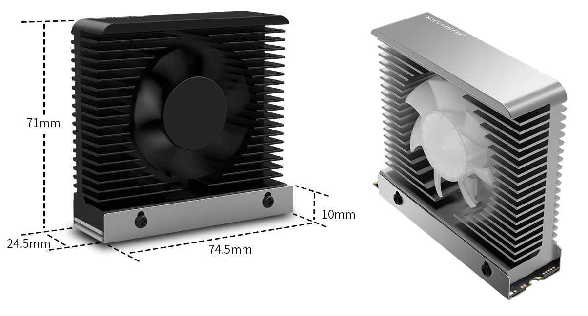 JuiShark M.2 Dört SSD soğutucu