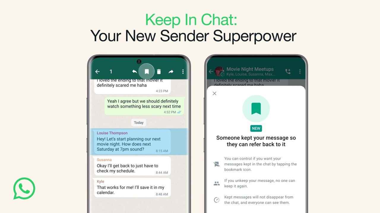 WhatsApp, gönderenin izniyle kaybolan mesajları kaydetme özelliğini kullanıma sunuyor
