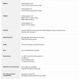 Ekranlar 3:2, 20 saat özerklik ve aralarından seçim yapabileceğiniz iki boyut.  Not defterleri Microsoft Surface Laptop 6 duyurudan önce gizliliği kaldırıldı