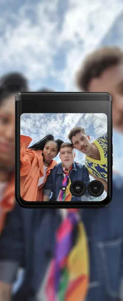 Motorola Razr 2023'ün yaşam tarzı fotoğrafları