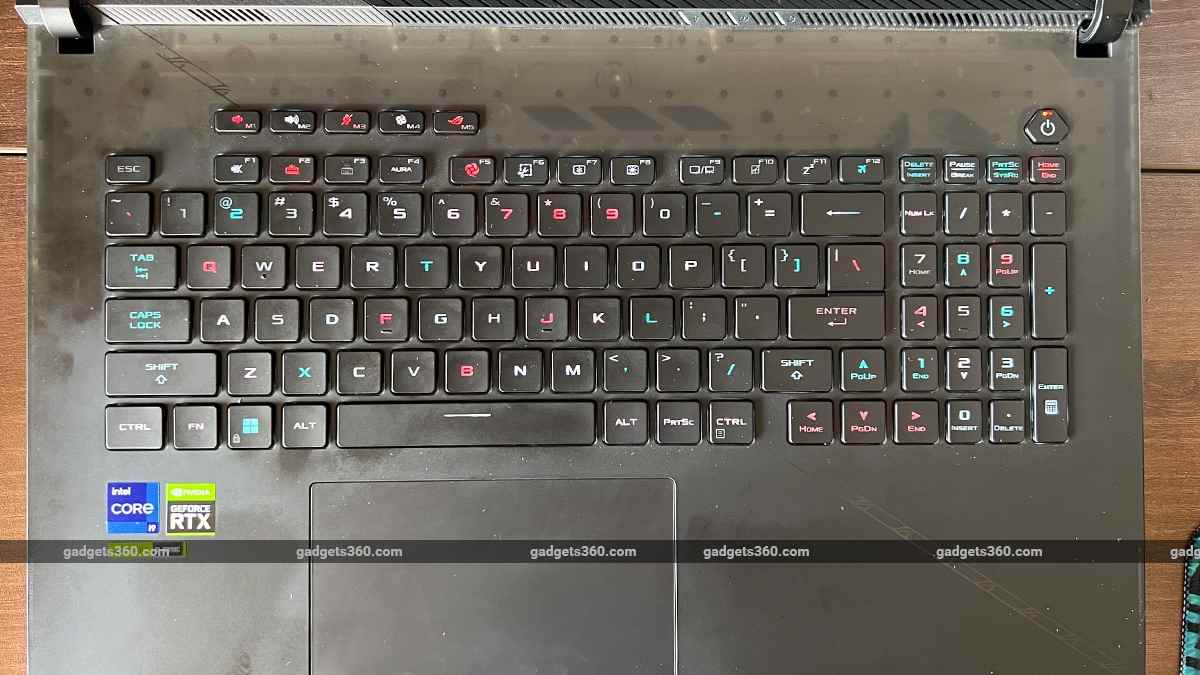 asus rog strix scar 18 2023 inceleme keybaord gadgets360 ww