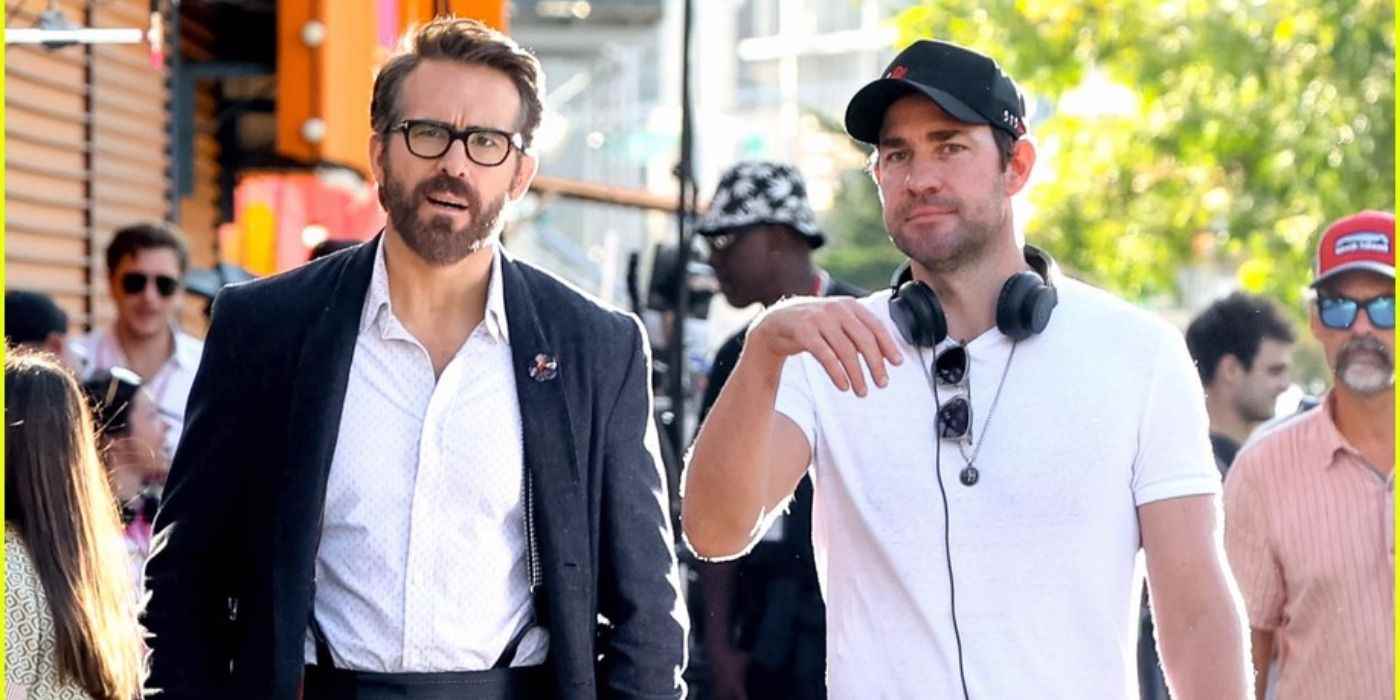 Ryan Reynolds, John Krasinski ile IF setinde yürüyor