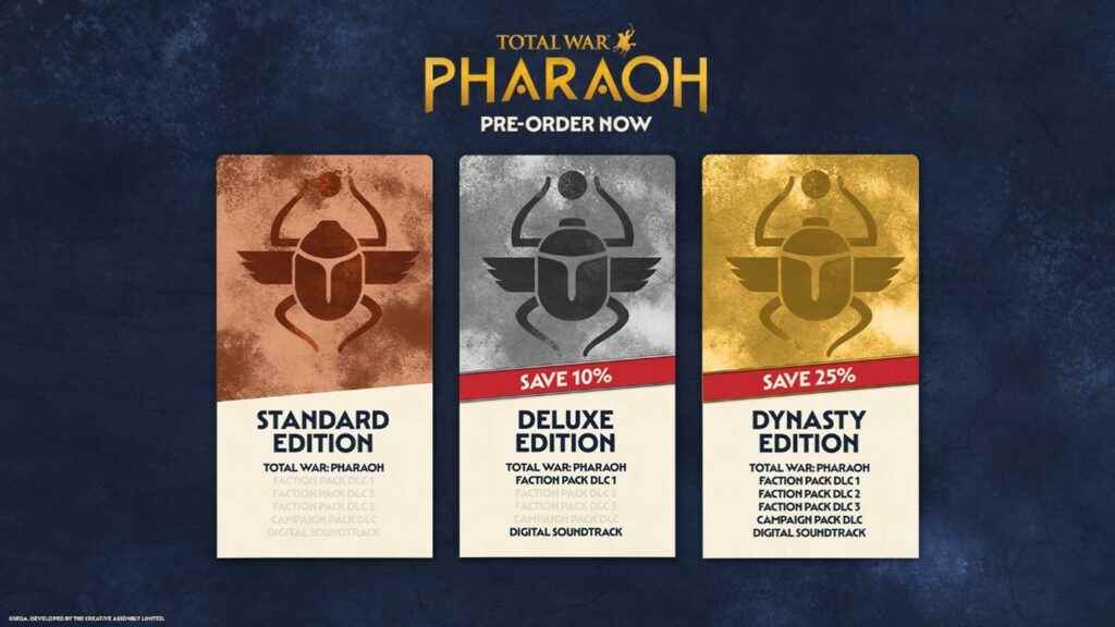 Total War Pharaoh Editions Karşılaştırması