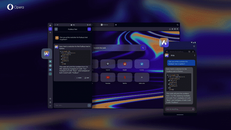 Opera Aria Açıklandı, OpenAI GPT Tabanlı Yeni AI Tarayıcı Eklentisi