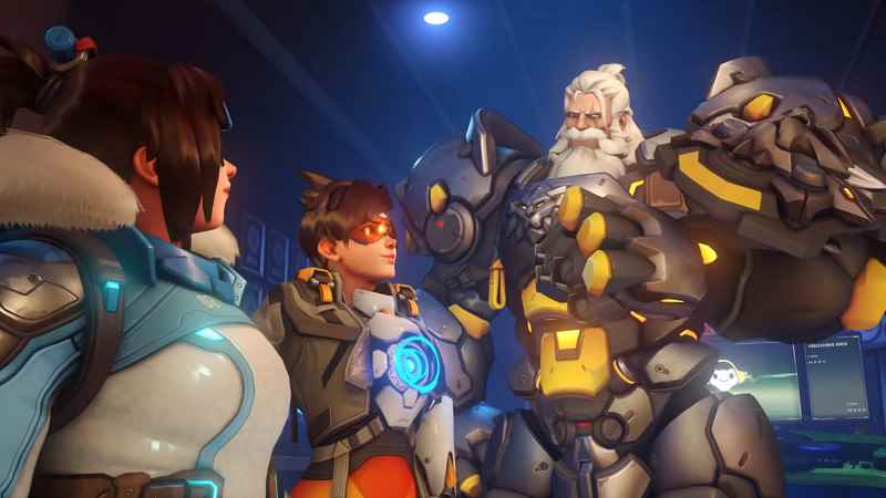 Overwatch 2'de Reinhardt, Tracer ve Mei