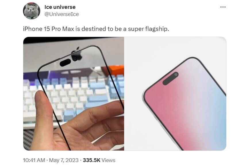 Sızdıran tarafından yayınlanan görüntü, 'iPhone 15 Pro Max'in süper bir amiral gemisi olmaya mahkum olduğunu' gösteriyor