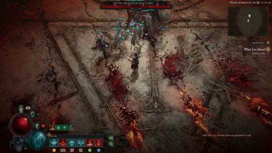 Diablo 4 lilith boss dövüşünün iki aşaması var