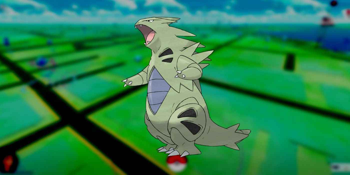 Tyranitar Pokemon Go Ekran Arka Plan Bulanık