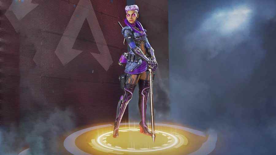 Apex Legends'ta Loba's Purple Reign efsanevi görünümü