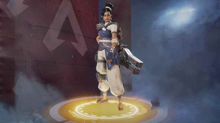 Apex Legends'ta Rampart'ın efsanevi Sari değil Sari görünümü