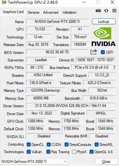 44 GB belleğe sahip GeForce RTX 2080 Ti.  Böyle bir canavar Çinli meraklılar tarafından yaratıldı