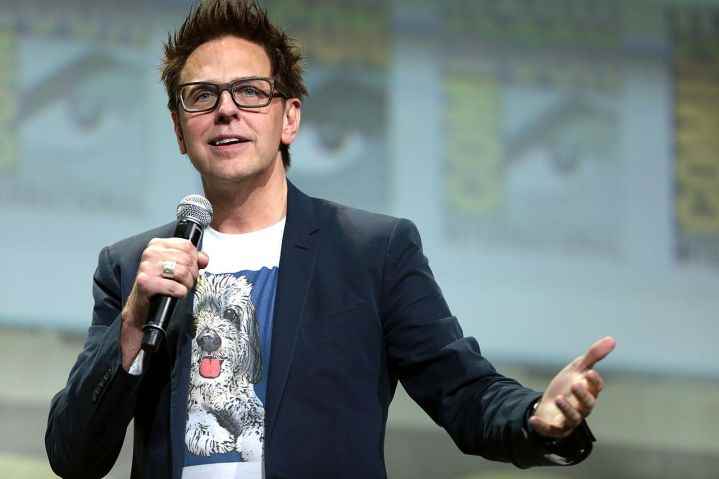 James Gunn, San Diego Comic-Con'da sahnede.