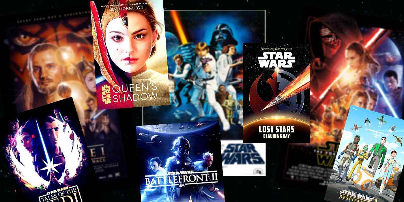 Star Wars kitap ve oyun kapakları