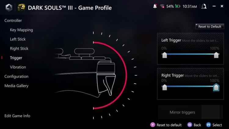 Asus Rog Ally Trigger Sensitivity-03'ü Düzeltin