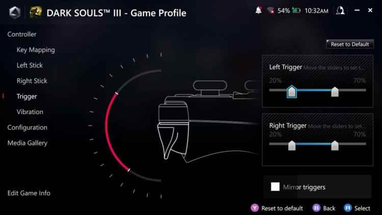 Asus Rog Ally Trigger Sensitivity-04'ü Düzeltin