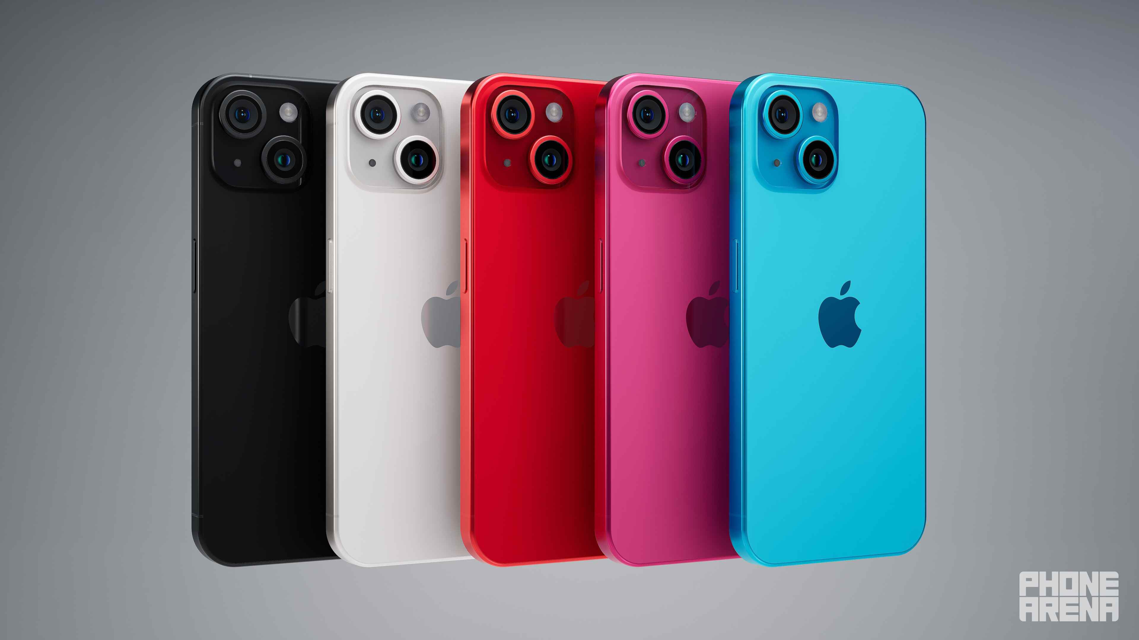 iPhone 15 ve 15 Plus renkleri.  - İşte beklenen tüm iPhone 15 tasarım değişiklikleri görselleştirildi