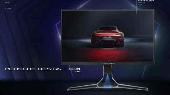 AOC, yeni Agon oyun monitörünü piyasaya sürmek için Porsche Design ile ortak oldu