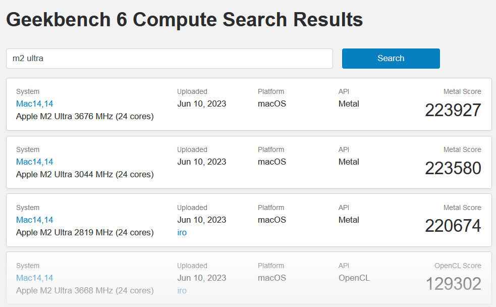 Apple M2 Ultra Graphics, RTX 4070 Ti'yi Geçiyor