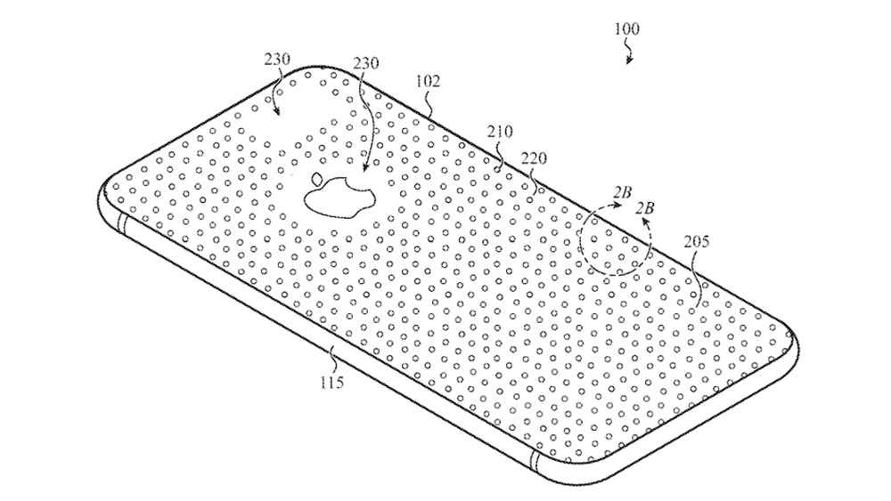 Bir Apple patent başvurusundan bir diyagram