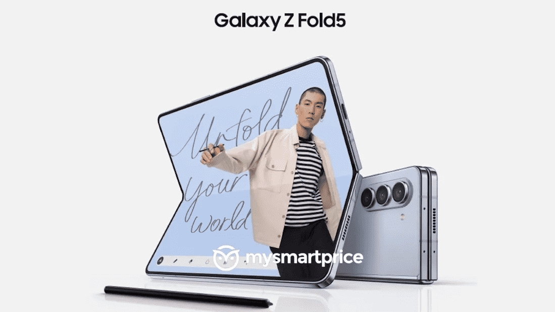 Samsung Galaxy Z Fold 5'in basın görselinin sızdırıldığı iddia edildi