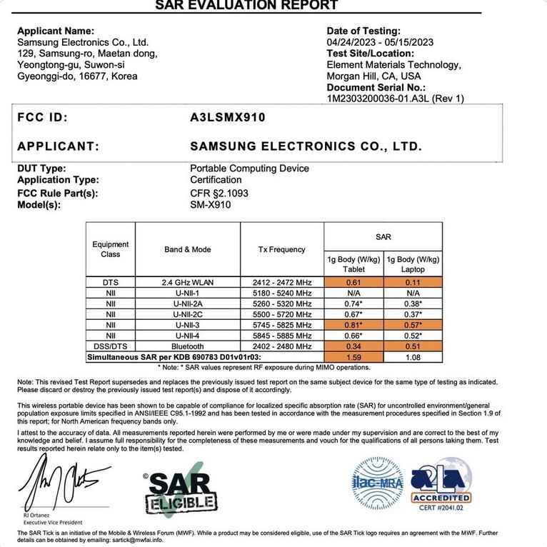 Galaxy Tab S9 Ultra, FCC tarafından onaylandı - Samsung'un yakında çıkacak olan 14,6 inçlik birinci sınıf tableti ABD'de sertifika aldı