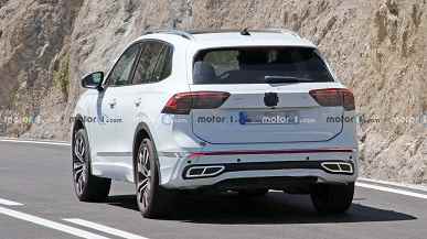 Bu Volkswagen Tiguan PHEV 2024 olacak. Crossover kamuflaj olmadan çekildi