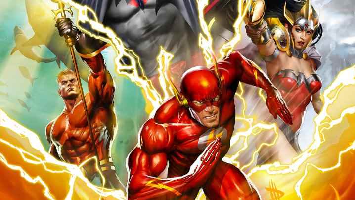 Flashpoint Paradox için tanıtım görselinde Flash.