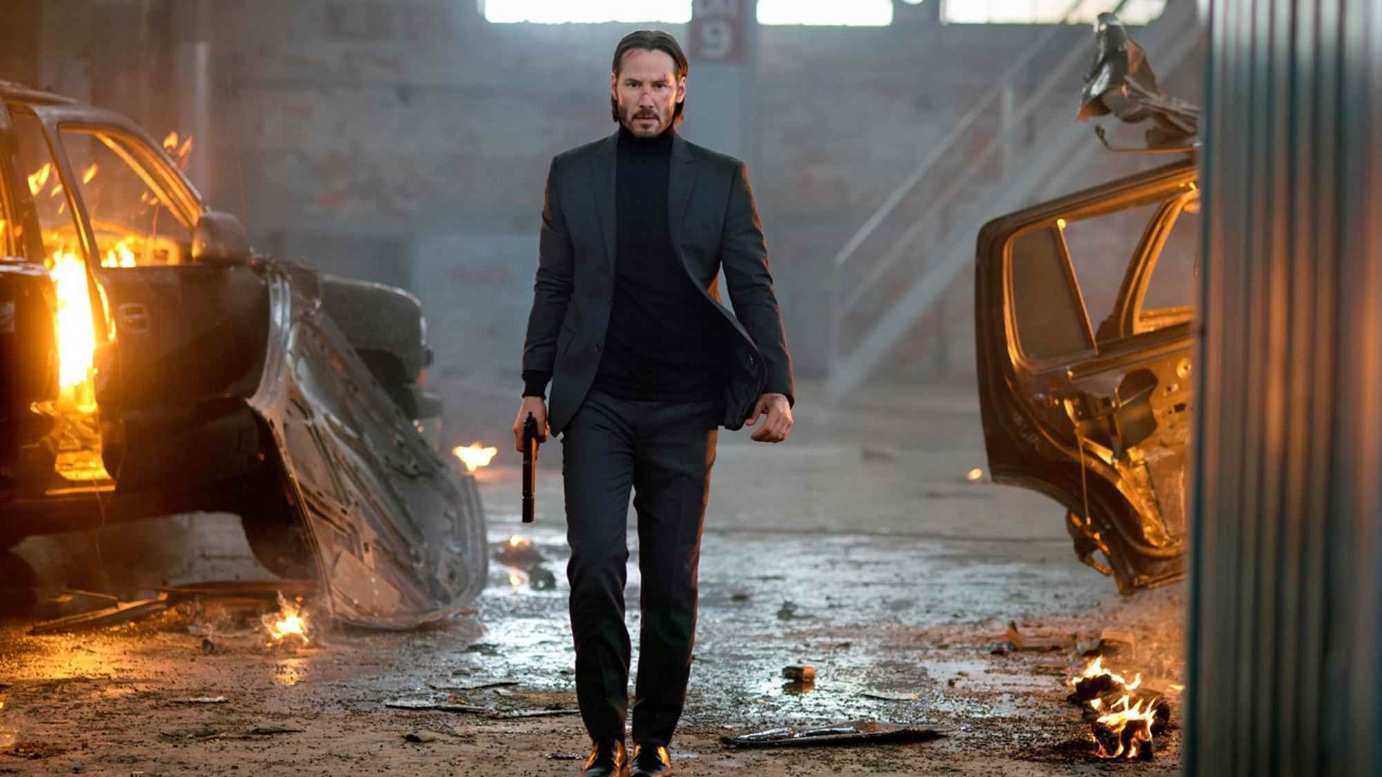 John Wick'te Keanu Reeves (2014)