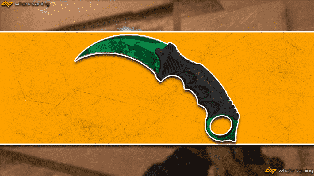 Karambit Gamma Doppler Emerald'ın bir fotoğrafı