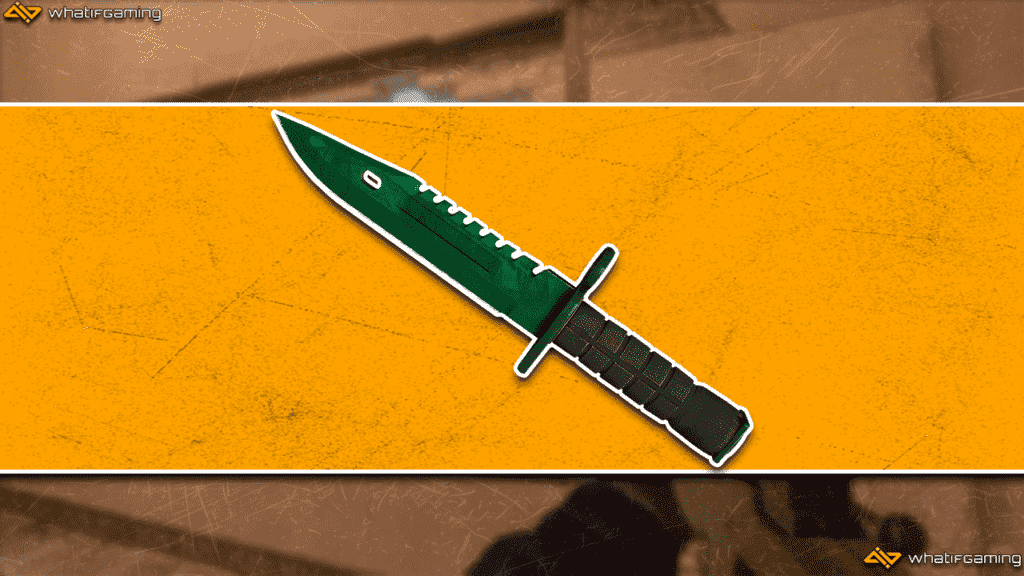 CS:GO'daki en pahalı bıçaklardan biri olan M9 Bayonet Gamma Doppler Emerald'ın fotoğrafı